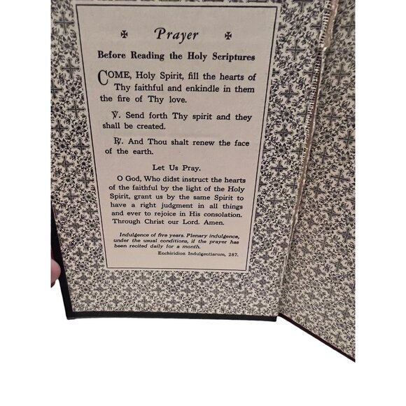 Vintage Holy Bible Cedar Box Union Made United Brotherhood Of Carpenters w/Bible - Picture 11 of 16